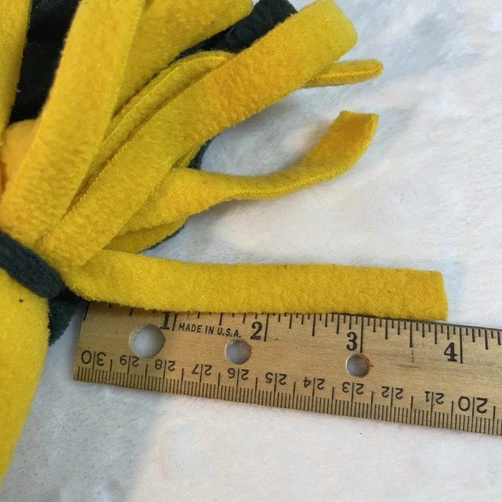 Vintage Green Bay Packers Game Day Fleece‎ Tassel Jester Hat One Size
